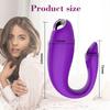 U Shape Vibrator with 10 Frequency Vibration Sex Toy Vagina Massager G Spot Clitoris Stimulation Adult Sex Toy for Women Couples