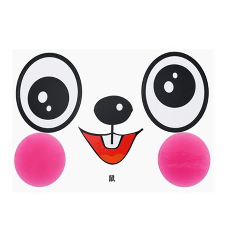 5/10pcs Balloon Wave Ball Cartoon Shape Sticker Handmade Creative DIY Decoration Super Cute Animal Eye Expression Self Adhesive