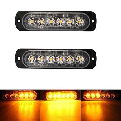Strobo Sinyal Lambası 6 LED 12V-24V, turuncu Off-Road