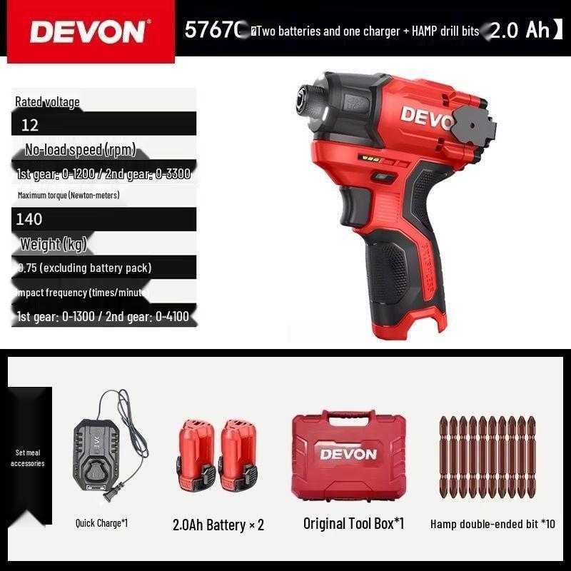 Powerful Wireless Brushless Impact Driver Hand Drill
