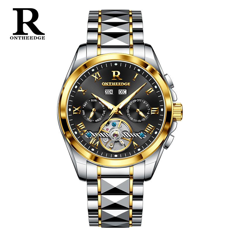 A Swiss Famous Watch Men's Automatic Hollow Mechanical Watch Waterproof Watch Men's Pure Mechanical Watch Men's Watch
