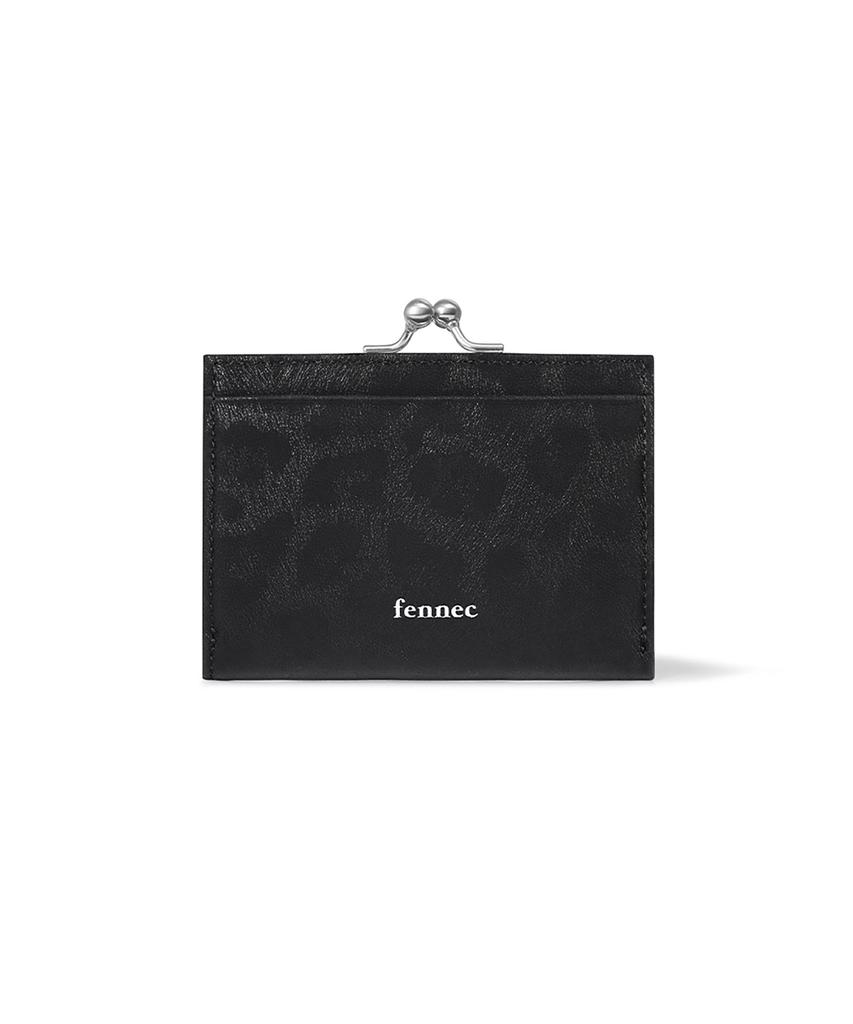 Fennec Triangle Frame Wallet - Leopard Black