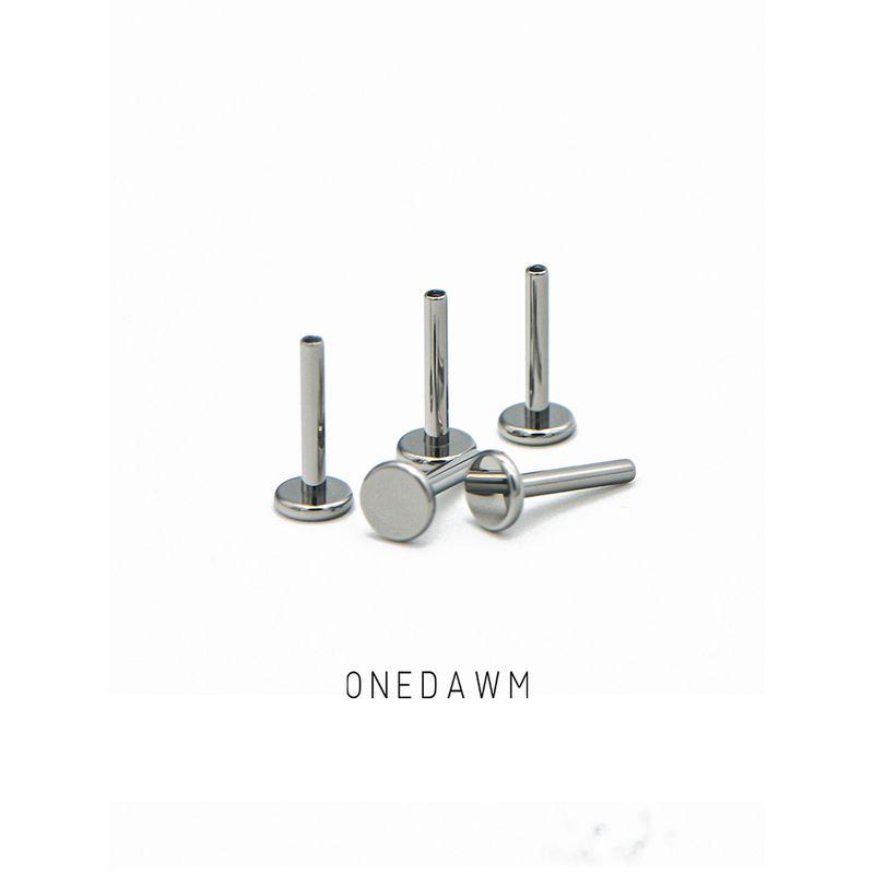 

16G Flats Ear-Caring Anti-Allergy Single Rod Titanium Alloy 1 pin Rod [1.0mm diameter * 12mm length]]