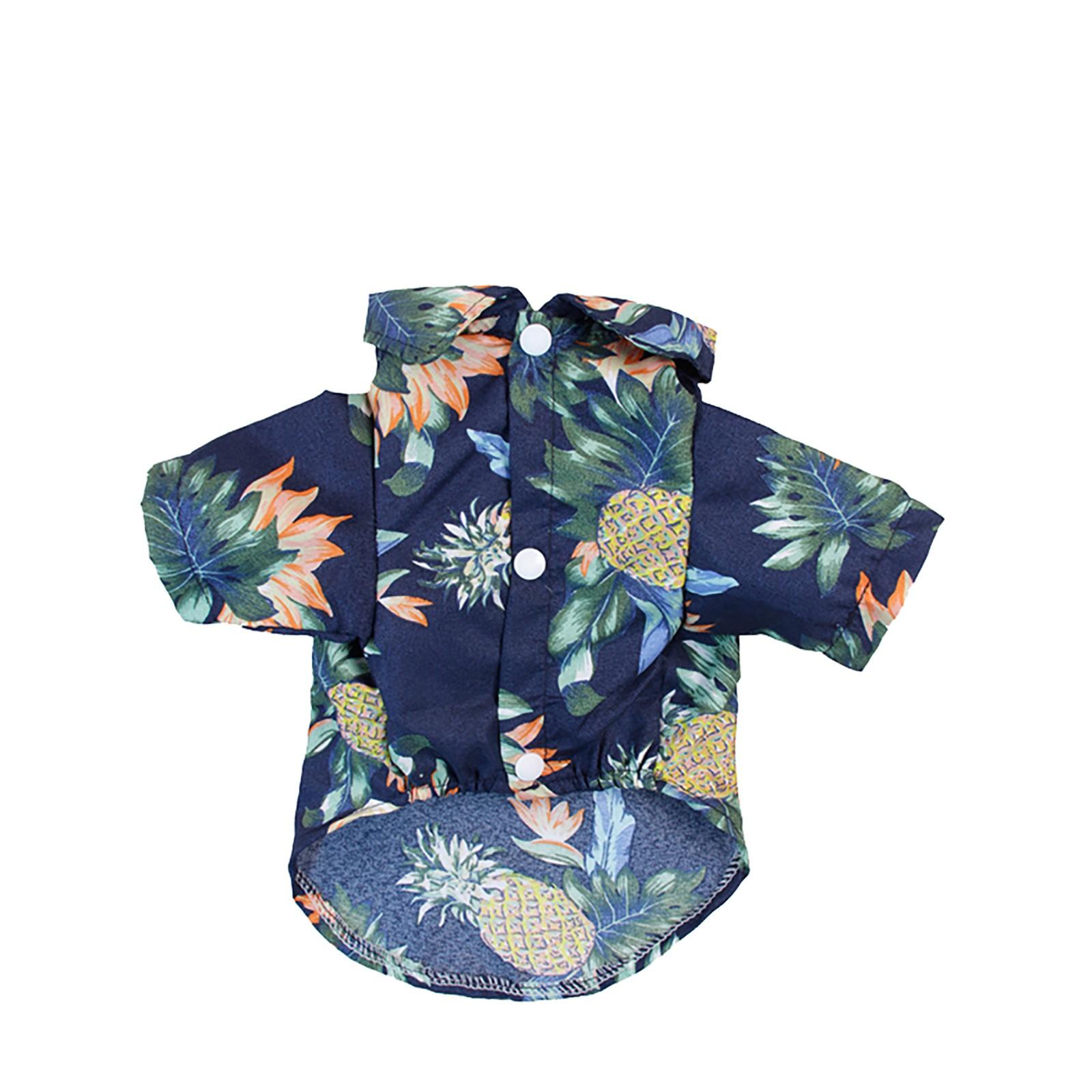 

Летняя футболка для питомца Гавайская Цветочная Футболка для собаки с Гавайским принтом Футболка для питомца XXL