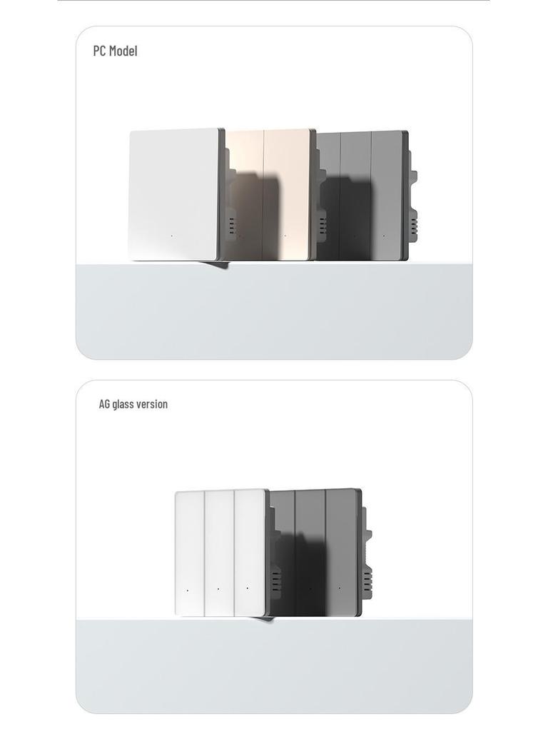 Smart Bluetooth Mesh 2.0 Switch Panel with Voice and Mobile App Control