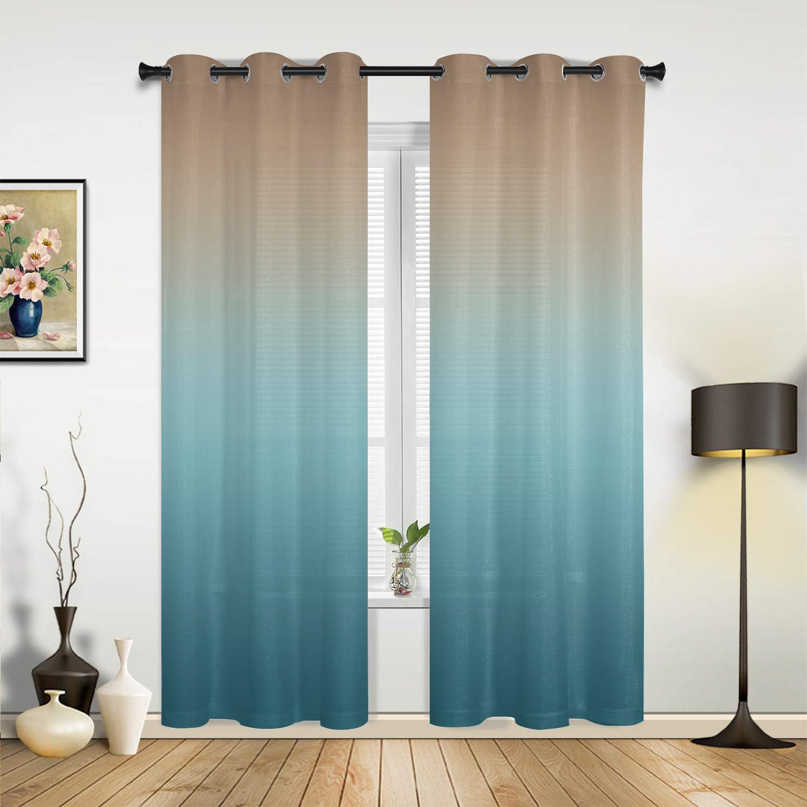 

Рожево-сірі градієнтні штори для спальні, вітальні, портьєри, кухонні, дитячої кімнати, віконна штора, сучасний домашній декор 135W x 92H(cm) x1