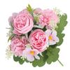 For Forest-Style Artificial Peony Bouquet for Bridesmaids and Photographers Requiring Consistent Floral Appearance Events
