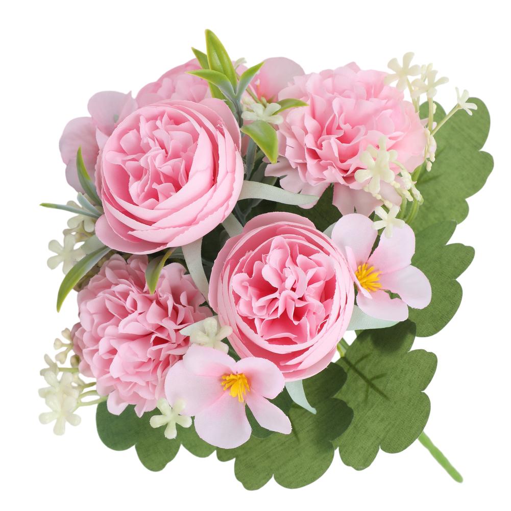 For Forest-Style Artificial Peony Bouquet for Bridesmaids and Photographers Requiring Consistent Floral Appearance Events
