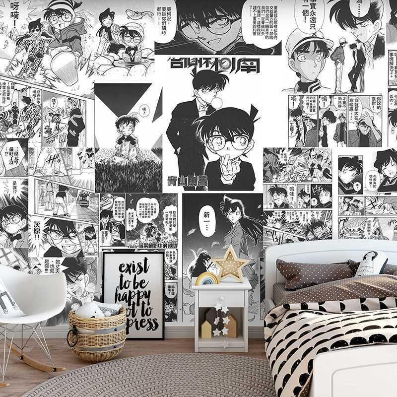 Japanese Popular Anime Self-adhesive Wall Stickers Wallpaper For Vibrant Room Decoration