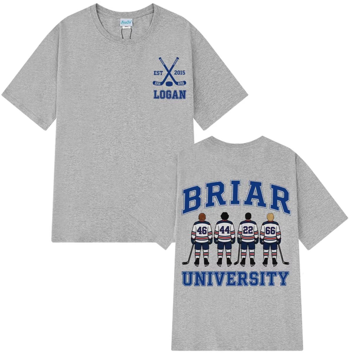 2026 Off Campus Tv Series Briar University Hockey TShirt Unisex Unisex Fashion HipHop T Shirt Summer Cotton Loose Casual TShirts S