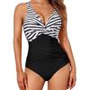 European and American New One-piece Swimsuit Women's High Waist Tight Cross Sexy Backless Swimsuit