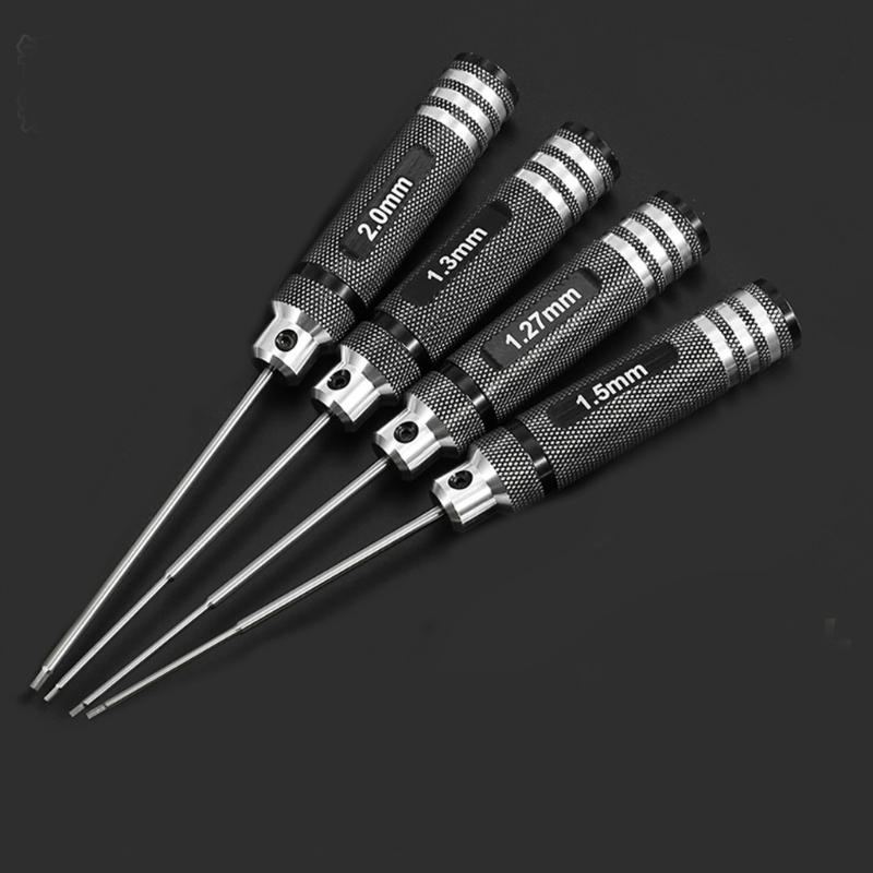 Accuracy Hex Screwdriver Set For Hobbyist Models Sturdy High Speed Steel Accuracy Hex Driver Comfortable Grip Screwdriver