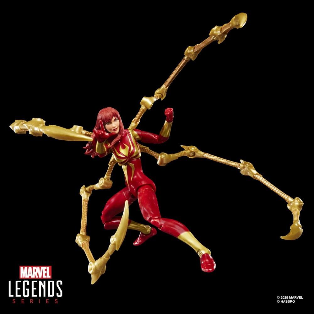 Hasbro Marvel Legends Series Magic The Gathering Mary Jane Watson Iron Spider Action Figure 15 Cm Limited Foil Edition Collection Card G0639
