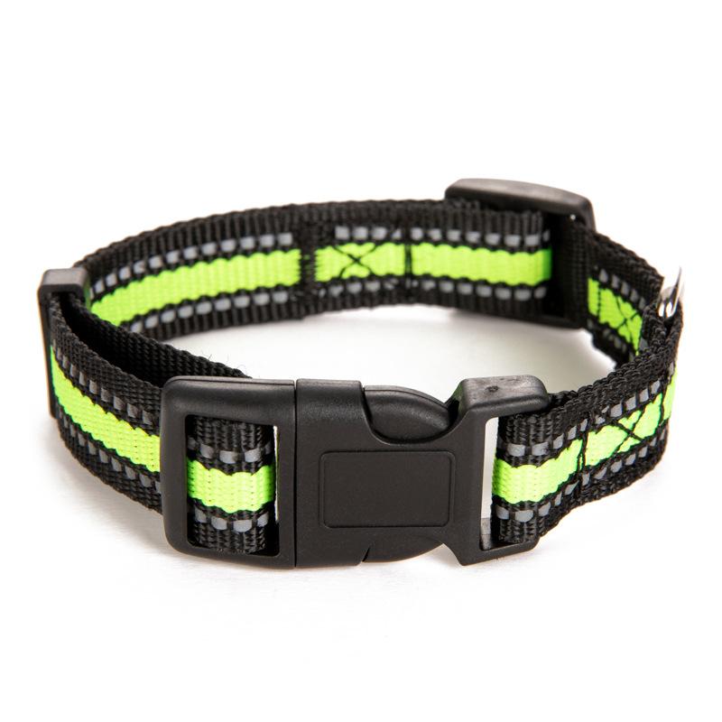 Reflektierendes Hundehalsband Verstellbar Sicherheits-Nylon Haustierhalsbänder Robust & Langlebig Geeignet für Große, Mittlere und Kleine Hunde Haustierbedarf