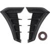Side Vent Trim 1 Pair Side Vent Trim Sporty Look Enhanced Performance Side Mudguard Air Wing Vent Trim Sticker for 1 Series E90 E91 (Carbon Fiber