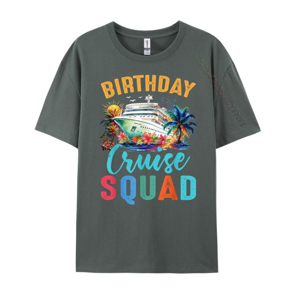 Birthday Cruise Squad 2024 Cruise Birthday Party Celebration Funny T Shirts Sale Birthday
