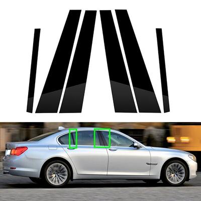 Car Pillar Posts Decoration Styling Window Molding Cover Stickers for BMW 7-Series F01 F02 2009-2015