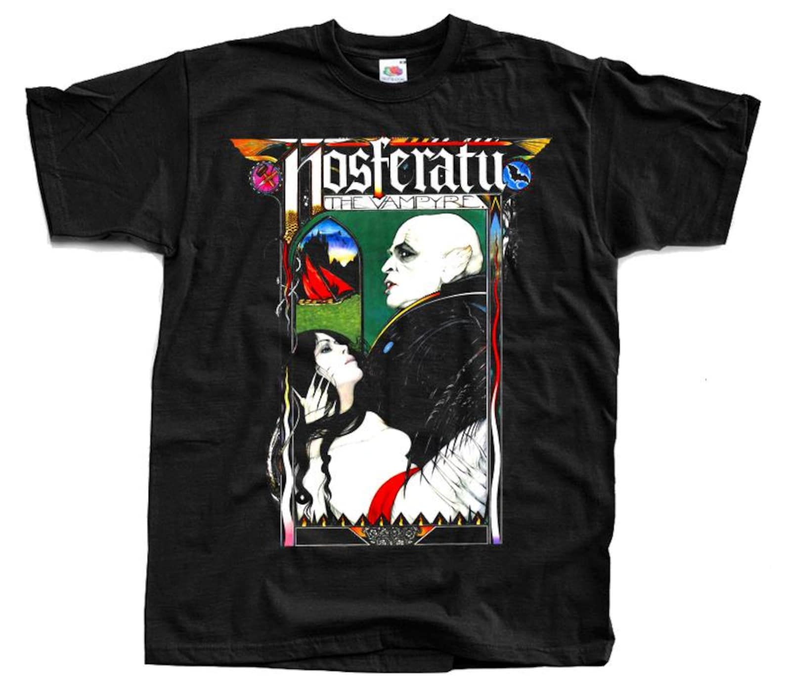 Nosferatu The Vampyre BLACK Horror movie poster T-Shirt Black vintage scary all sizes S-5XL 3XL