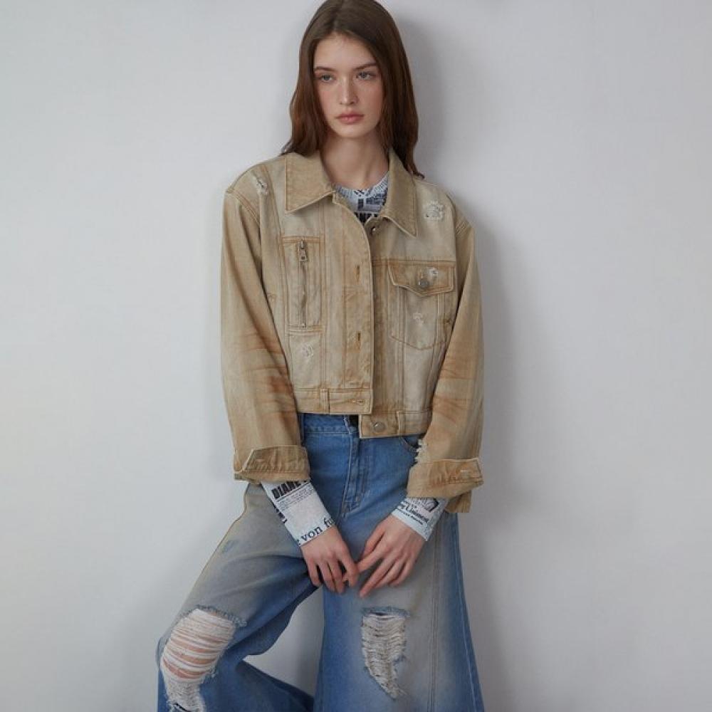 EGOIST Capsule Line Washed Denim Short Jacket  Es2dz361 