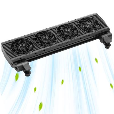 Chladicí ventilátor pro akvária Snadno upínatelný ventilátor pro domácí kancelářské použití Akvária s 5 nastavitelnými rychlostmi Nízkohlučné chladicí zařízení