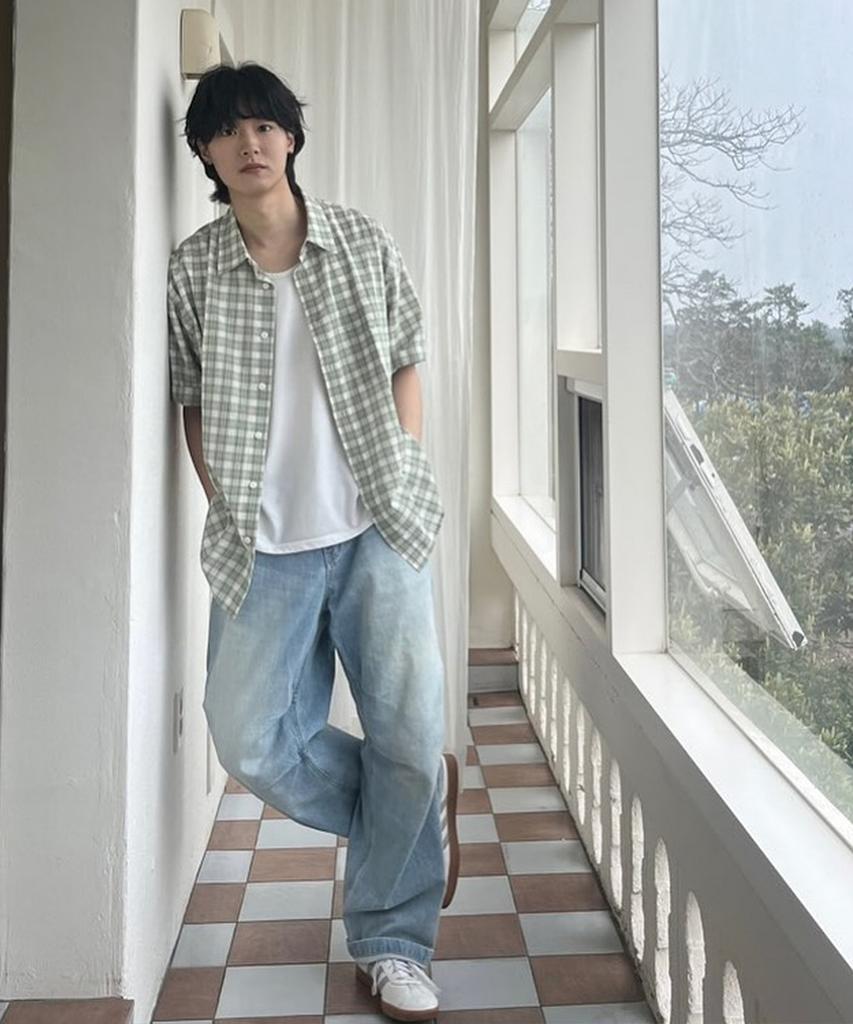 MINDBRIDGE [Air Cool] Check Oversized Short Sleeve Shirt - 2 Colors