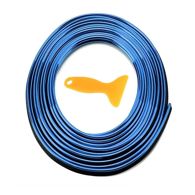 5M Universal Car Moulding Decoration Strips - Flexible Interior Trim for Dashboard Doors Panels - DIY Auto Styling Upgrade Kit