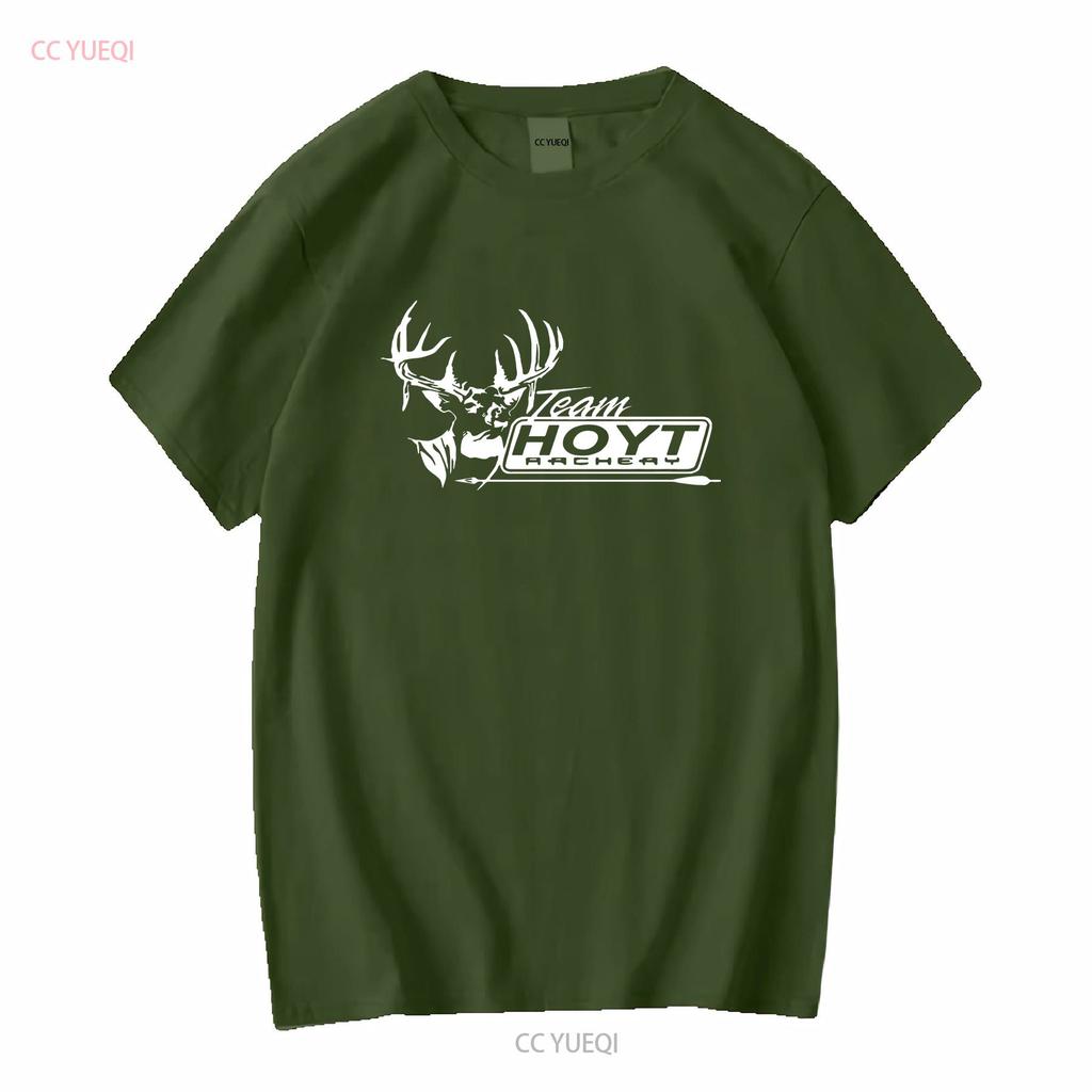 New T Shirt Hoyt Archery Bow Logo Mens Black USA Size S to 5XL long or short sleeves vintage Washed Stretched Comfortable