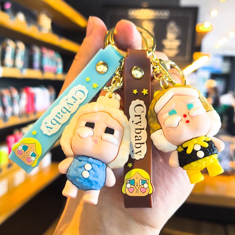 Cry Baby Keychain: Cute Cartoon Pendant for Children's Day & Dragon Boat Festival