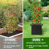 3pcs Breathable Garden Plant Bags, 7 Gallon Square Grow Bags - Lightweight and Durable Indoor/Outdoor Use, Suitable for Vegetable and Flower Desig