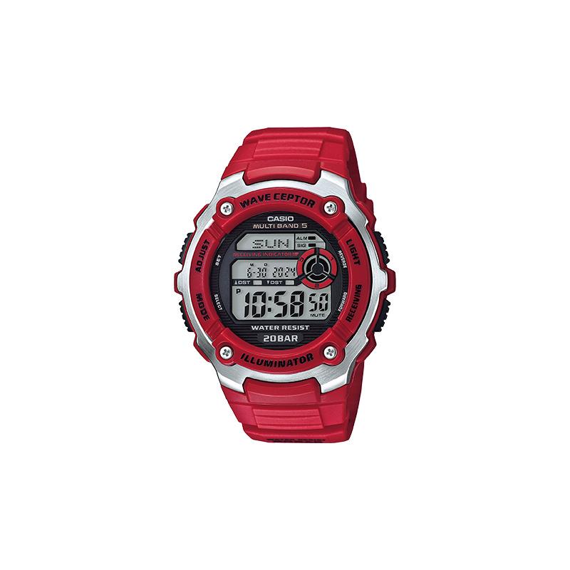 Casio YOUTH Series-Disc Digital Display LCD Digital Display Radio Wave Chronograph Waterproof Movement Quartz Movement Resin Strap WV-200R-4AJF серый