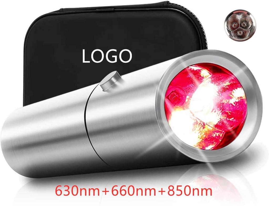 Portable Infrared Therapy Lamp Flashlight with 3 To 5 Red Light Options