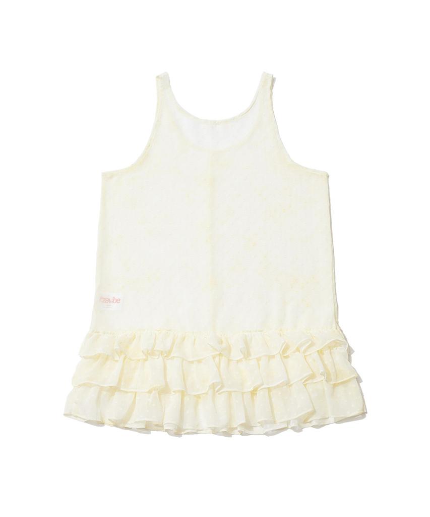 Isjabaibeu Dot Chiffon Frill Dress