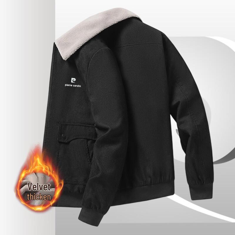 Pierre Cardin Men s Fleece-Lined Casual Turn-Down Collar Jacket XL