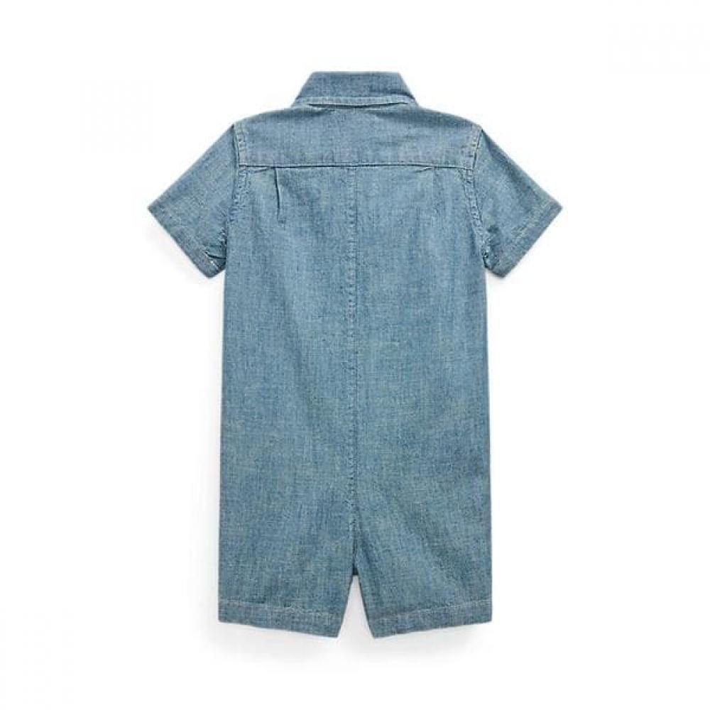 Polo Ralph Lauren Baby Boy Indigo Cotton Chambray Shorts Cwpoopcic720290400