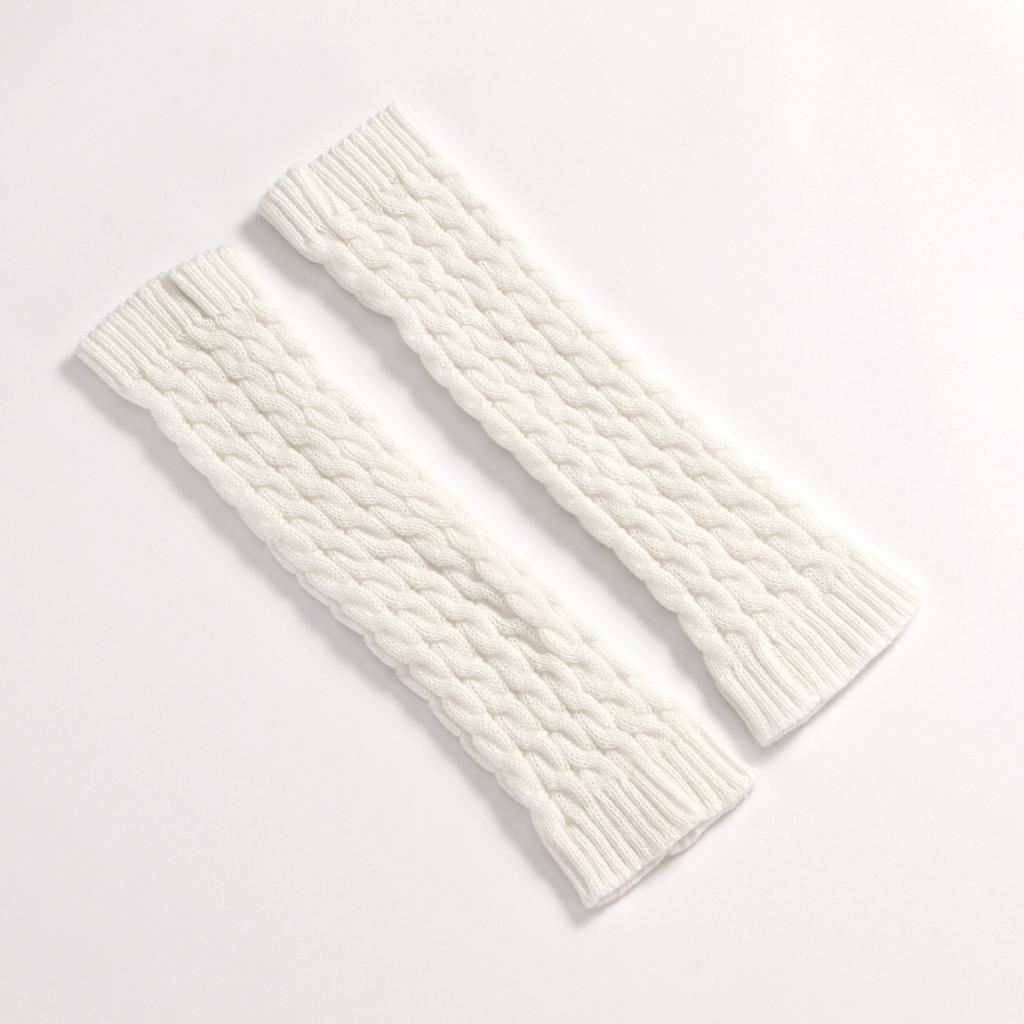 42cm Long Woolen Pile Sock Cover Autumn and Winter Women's Knitted Leg Protector Warm Foot Cover