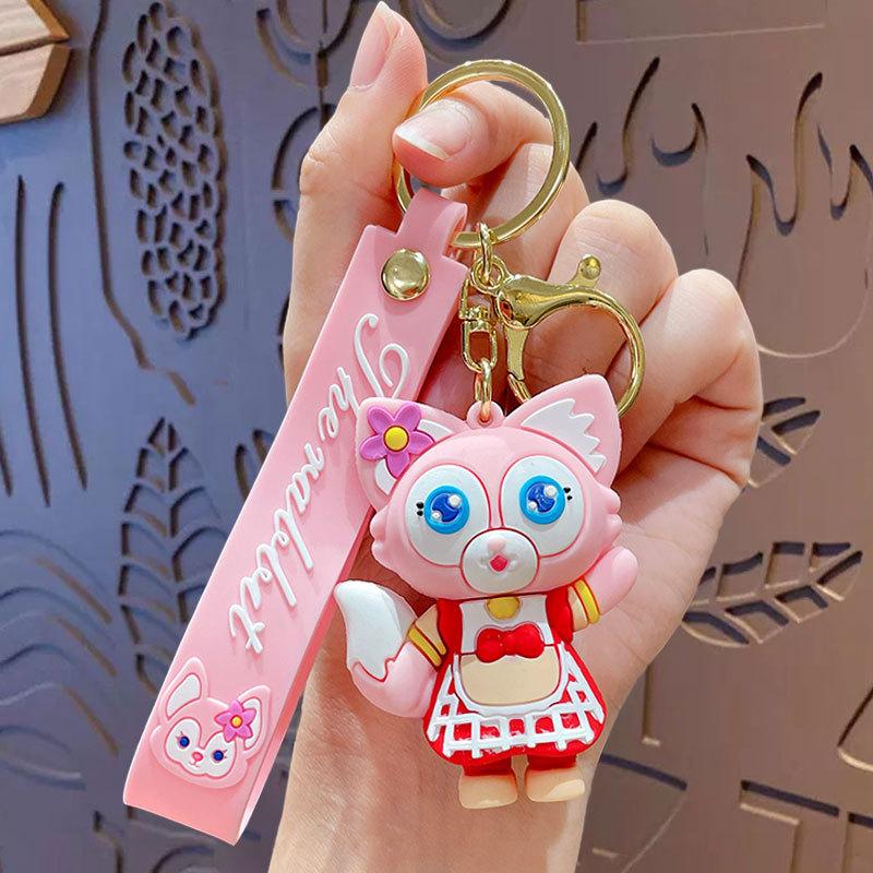 Cartoon Babe Fox Doll Keychain Pendant Car Key Chain Cartoon Schoolbag Accessories Ins Gifts