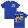 Rapper Bad Bunny T-shirt Debi Tirar Mas Fotos Album Graphic T-shirts Men Women Street Vintage High Quality Comfort T Shirts