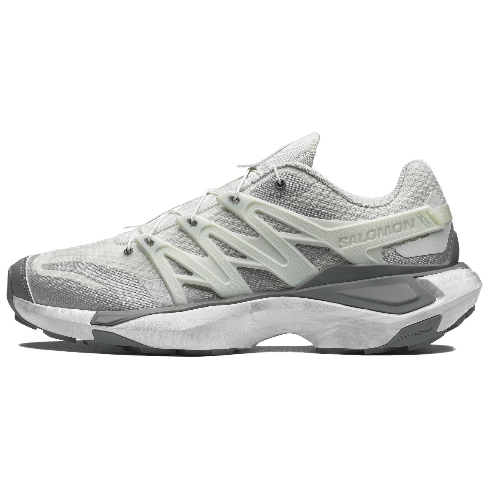 

SALOMON XT PU.RE ADVANCED Slip Resistant And Breathable Running Shoes Men s Silver Gray Sneakers 478587 40⅔ срібло сірий колір