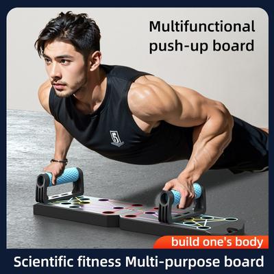 Multifunkční klikací stojan tréninková deska pro muže hrudní a břišní svaly plochá opěrka pomocné domácí fitness vybavení