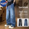 NASA MARVEL Men's American Style Wide-Leg Jeans