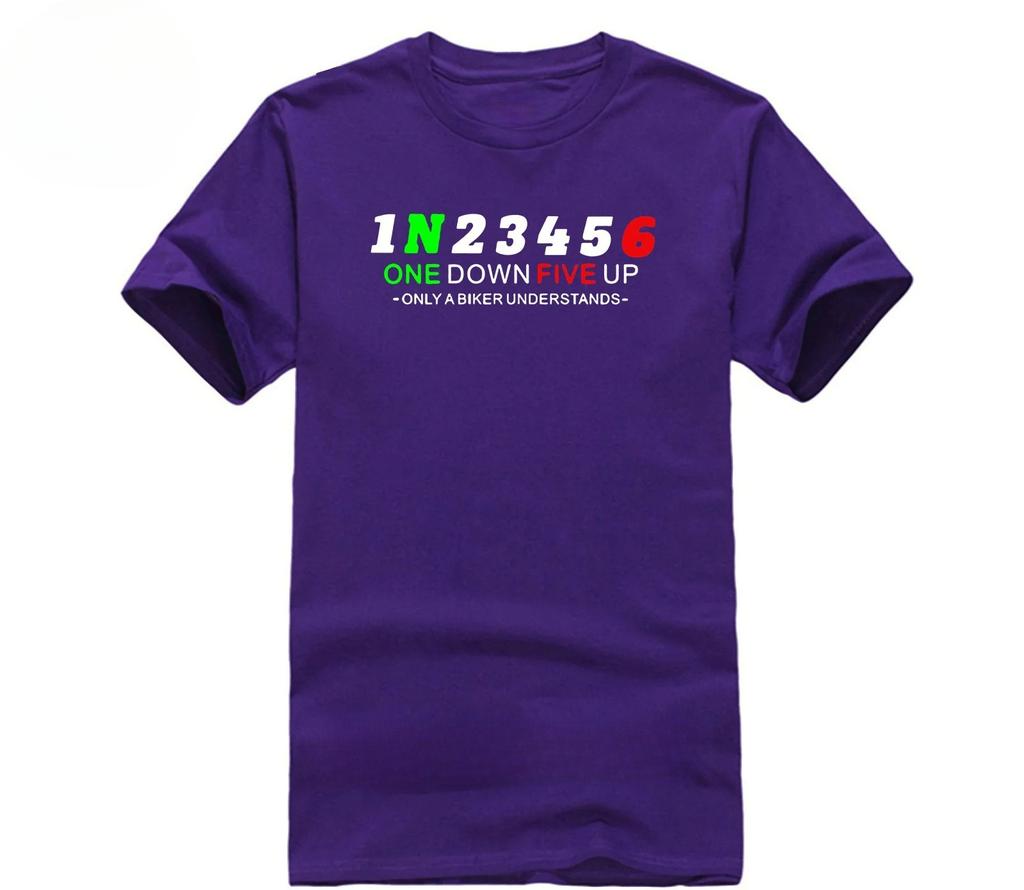 Spring And Autumn Motorcycle 1n23456 Shift Gear Moto New Unisexs Tshirt Casual Sports Design Tshirt