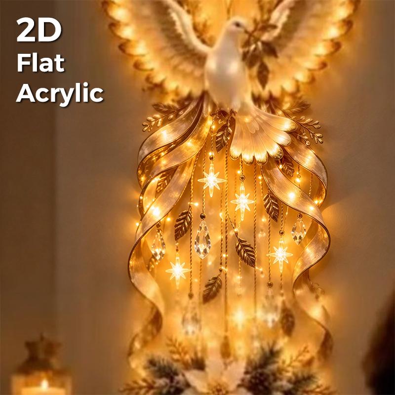 Christmas Magic Trail Wall Light Led Cascading Holiday Decor Warm White Glow Space-Saving Wall Decor Easy Wall Placement