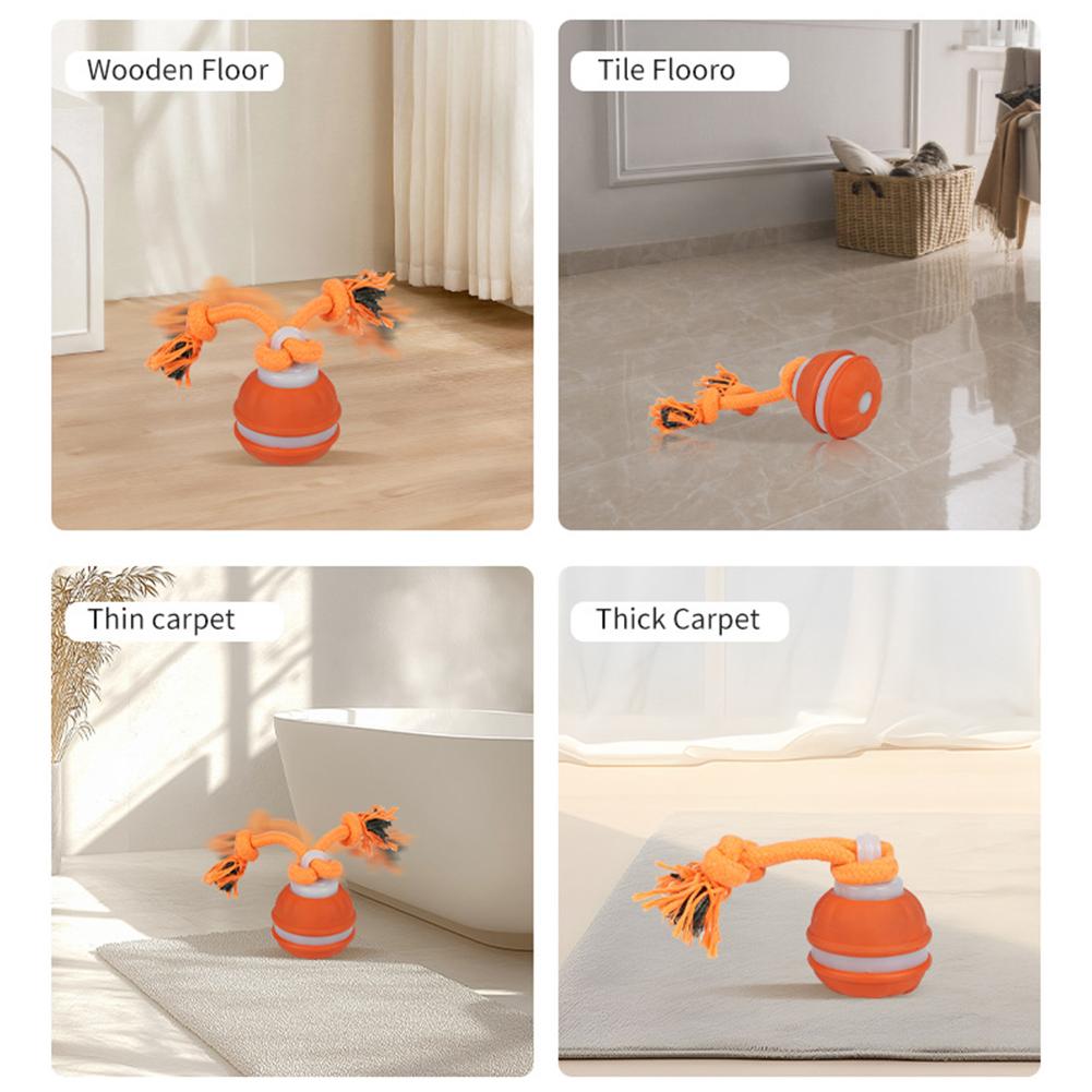 Smart Interactive Dog Toy Ball Rechargeable Auto Motion Sensor High Safety Material Training Reflex Bonding Game for Pets