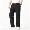Plush Elastic Waistband Pure Cotton Wear-Resistant Multi Pocket Work Pants Straight Tube Large Pocket Loose And Fat Casual Pants