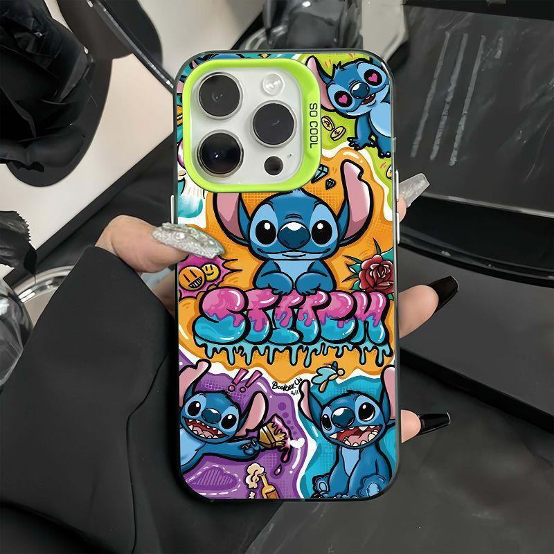 Graffiti Stitch iPhone 18 Pro Max Case, Cute iPhone 7 Plus, 14 Pro, Drop-Proof, 13 Hard