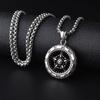 European and American Fashion Wheel Trend Accessories Pendant Sweater Chain Necklace Pendant