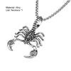 Portable Pendant Necklace Hard Broke Alloy Hollow Scorpion Shape Unisex Necklace for Daily