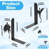 2Pcs Dragon Bookend Stable Dragon Metal Bookend with Rust Proof Spray Paint for Shelves for Securing File and Magazine Home