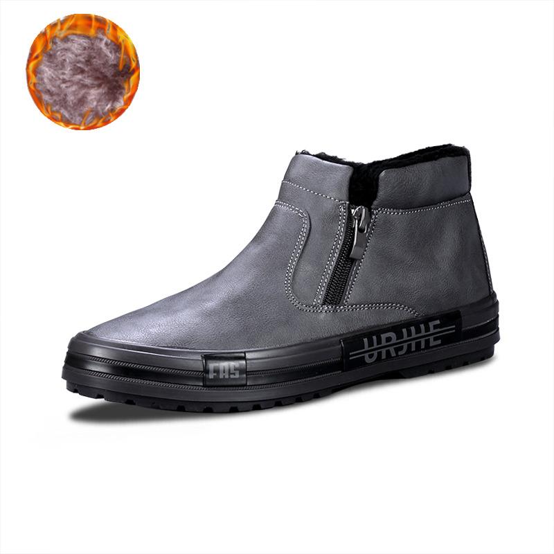 Autumn Leather Casual Sneakers Men Fashion Yellow Mens High Top Shoes Leather Moccasins Comfortable Loafers Shoes For Men 2024