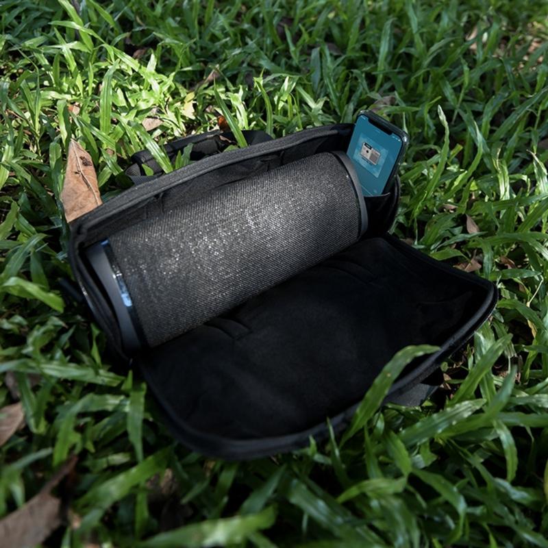 Portable Traveling Cases Shells for SRS-XB43 Speaker Pouch  Cases Easy to Open Close Speaker Bags Shoulder Shells